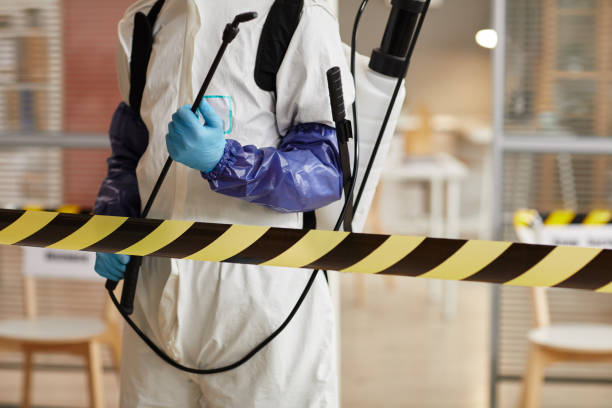 Professional Blood Cleanup technician working in Locust Valley, NY